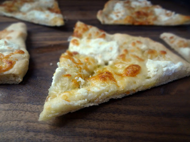 3 Cheese White Pizza with Truffle Oil
