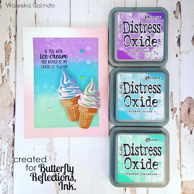 Sunny Studio Stamps: Two Scoops Ice Cream Cone card by Waleska Galindo