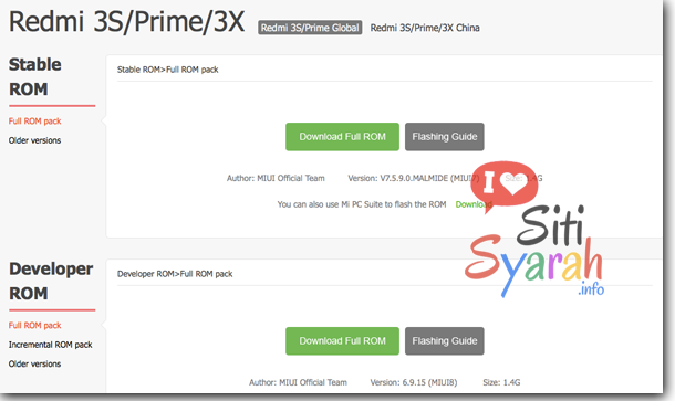 perbedaan MIUI Stable ROM dan developer ROM