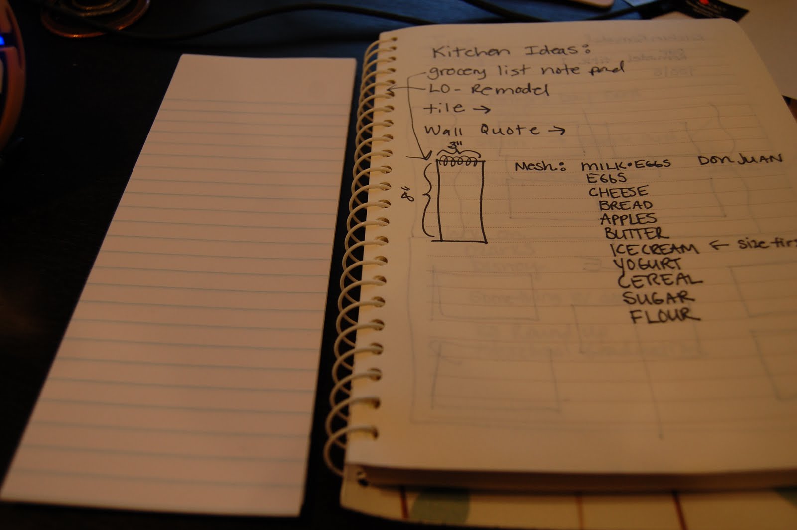 Scrappin My Stress Away Grocery List Note Pad