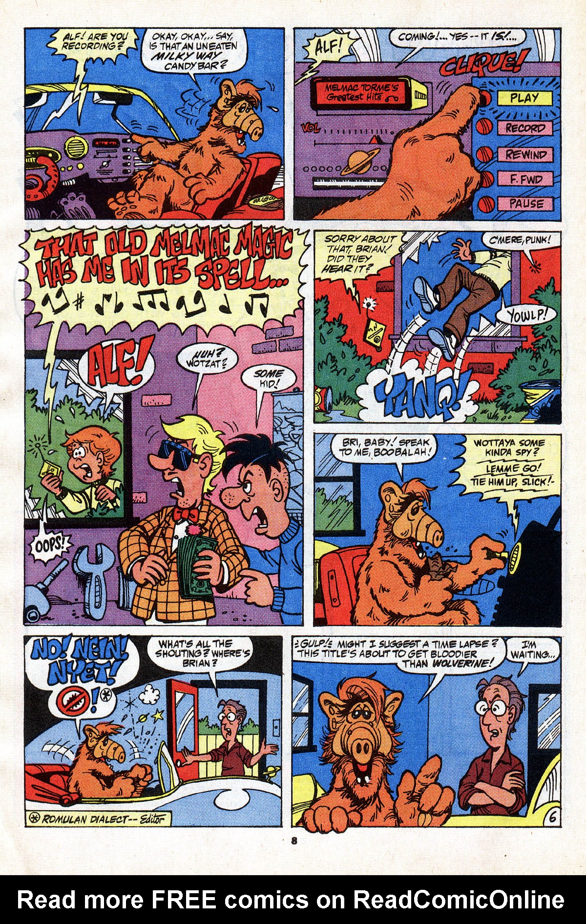 Read online ALF comic -  Issue #29 - 10