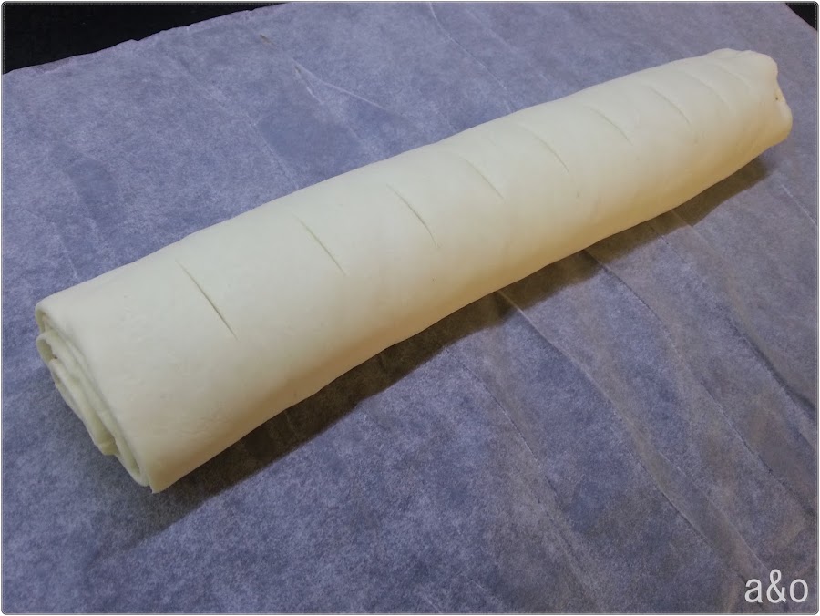 Tarta de rollitos de chocolate