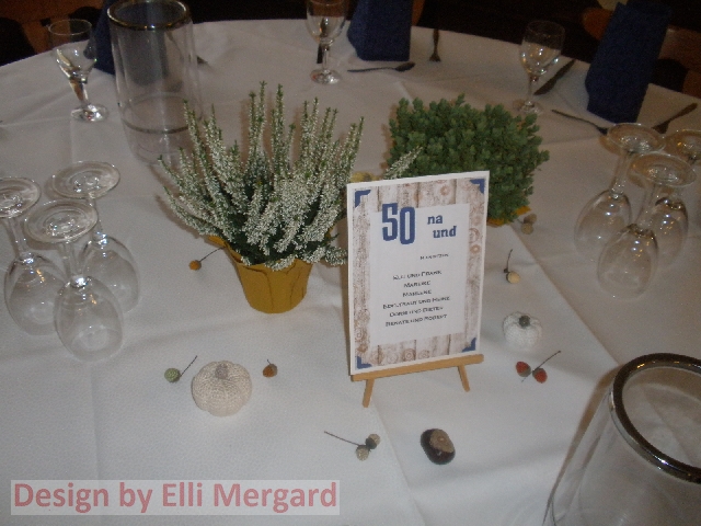 Ellis Eventkarten Tischkarten zum 50. Geburtstag
