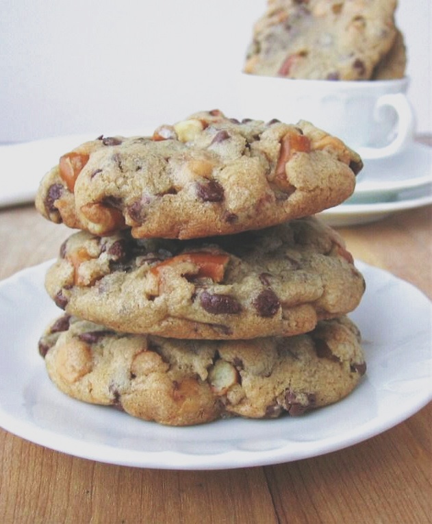 une gamine dans la cuisine Pretzel & Butterscotch Chocolate Chip Cookies