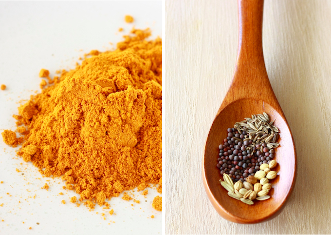 Malaysian curry powder and fresh spices