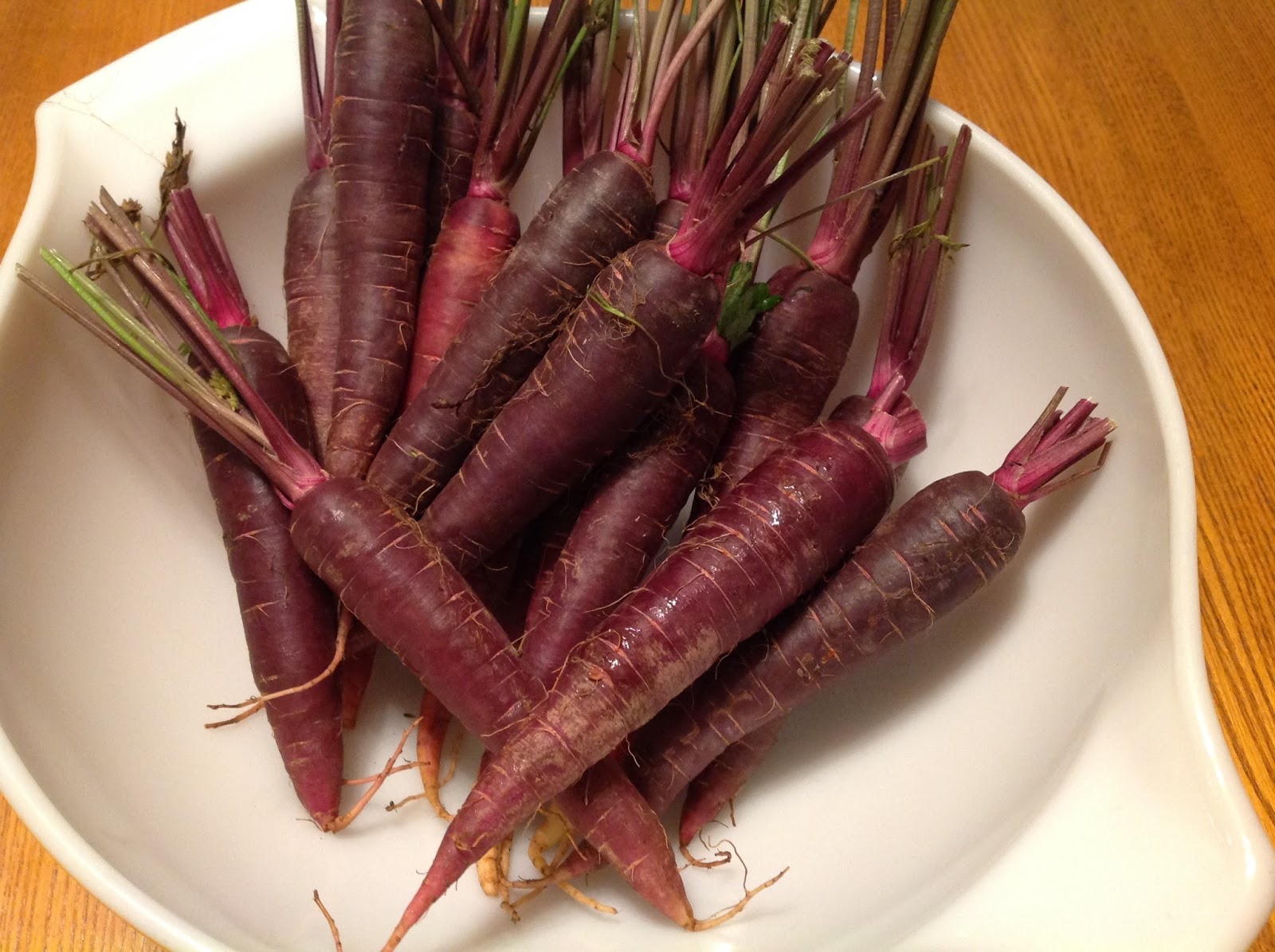 Kathy's HighFibre Art Diet Purple Carrots in the Dye Pot