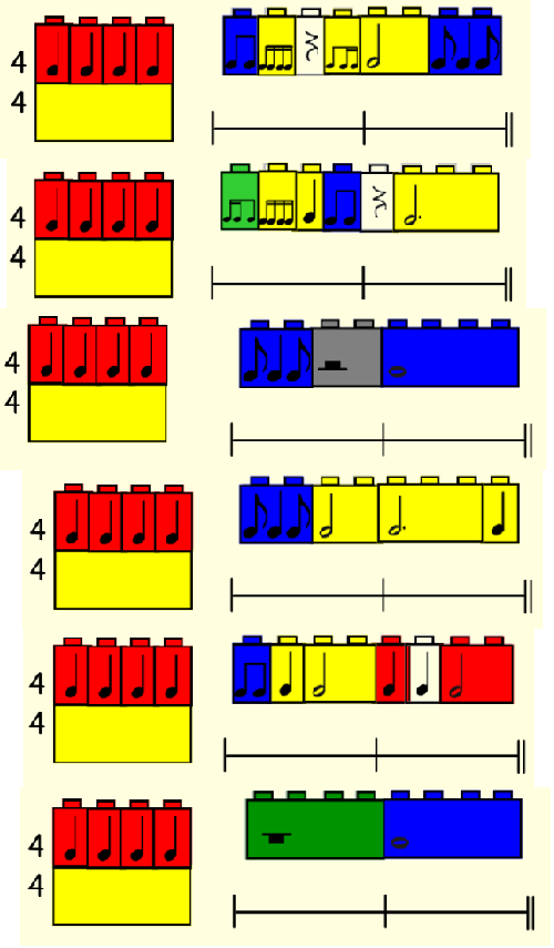 Ms. Galligan's Music Class: Rhythm Review...with Legos!