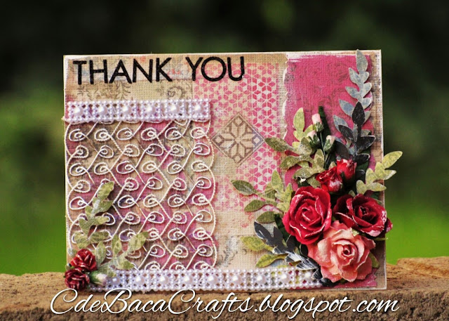 Thank You Rose Card_CdeBacaCraftsCard