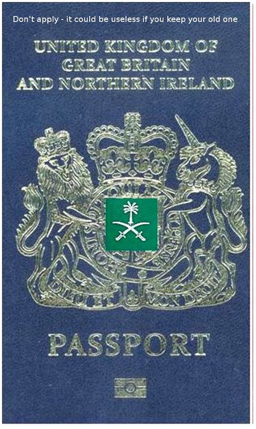 "Brits" who are racist against EU citizens but dare not criticize muslims - here's your passport.