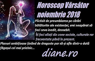 Horoscop Vărsător noiembrie 2018