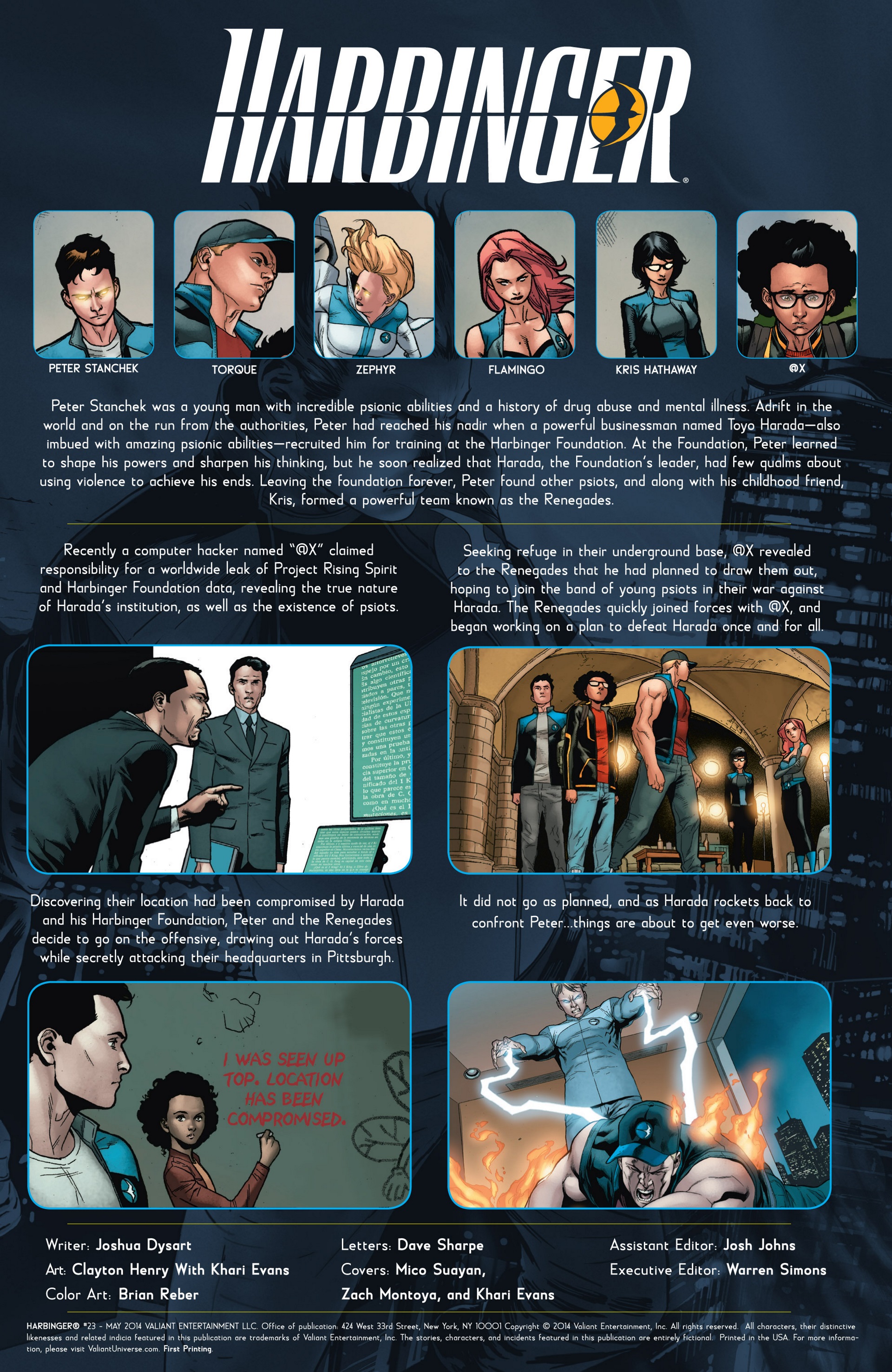 Read online Harbinger (2012) comic -  Issue #23 - 2