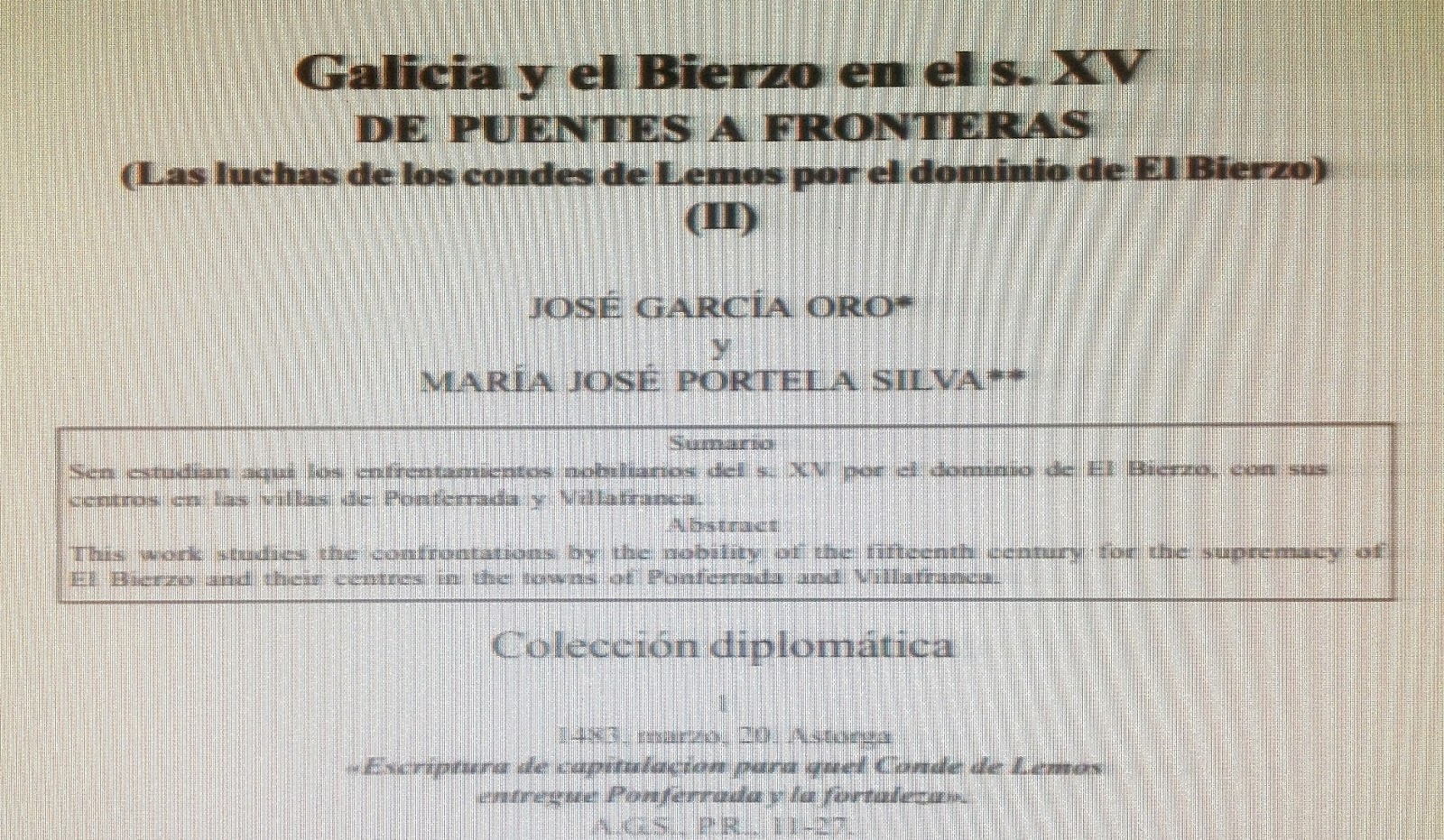 Conti di Panico Fernando de Acuña, junto a de Avendaño, mantenía