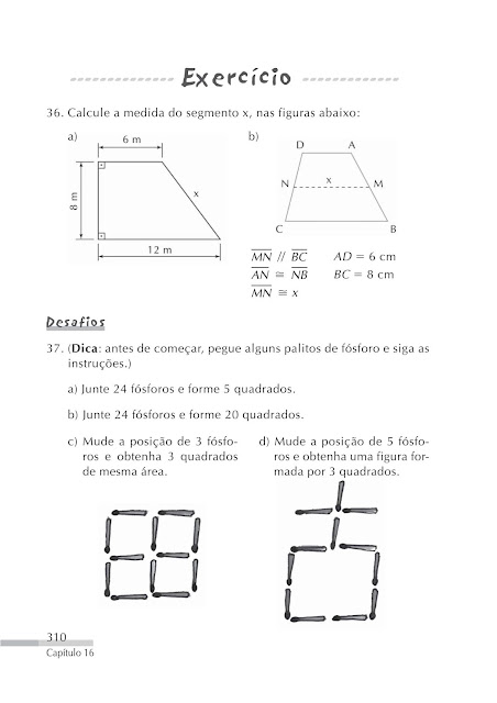 Exercicios geometria plana ensino fundamental