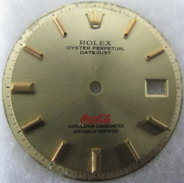Coca Cola logo Rolex dial