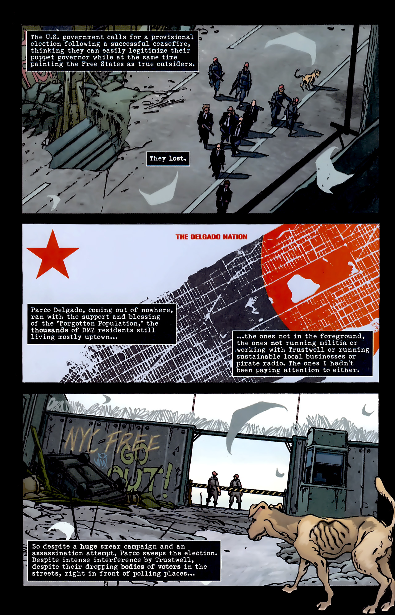 Read online DMZ (2006) comic -  Issue #38 - 3