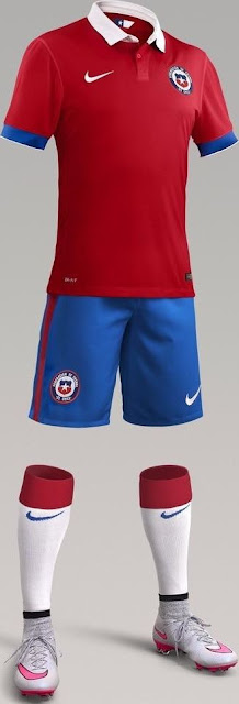 チリ代表 2015-16 ユニフォーム-ホーム