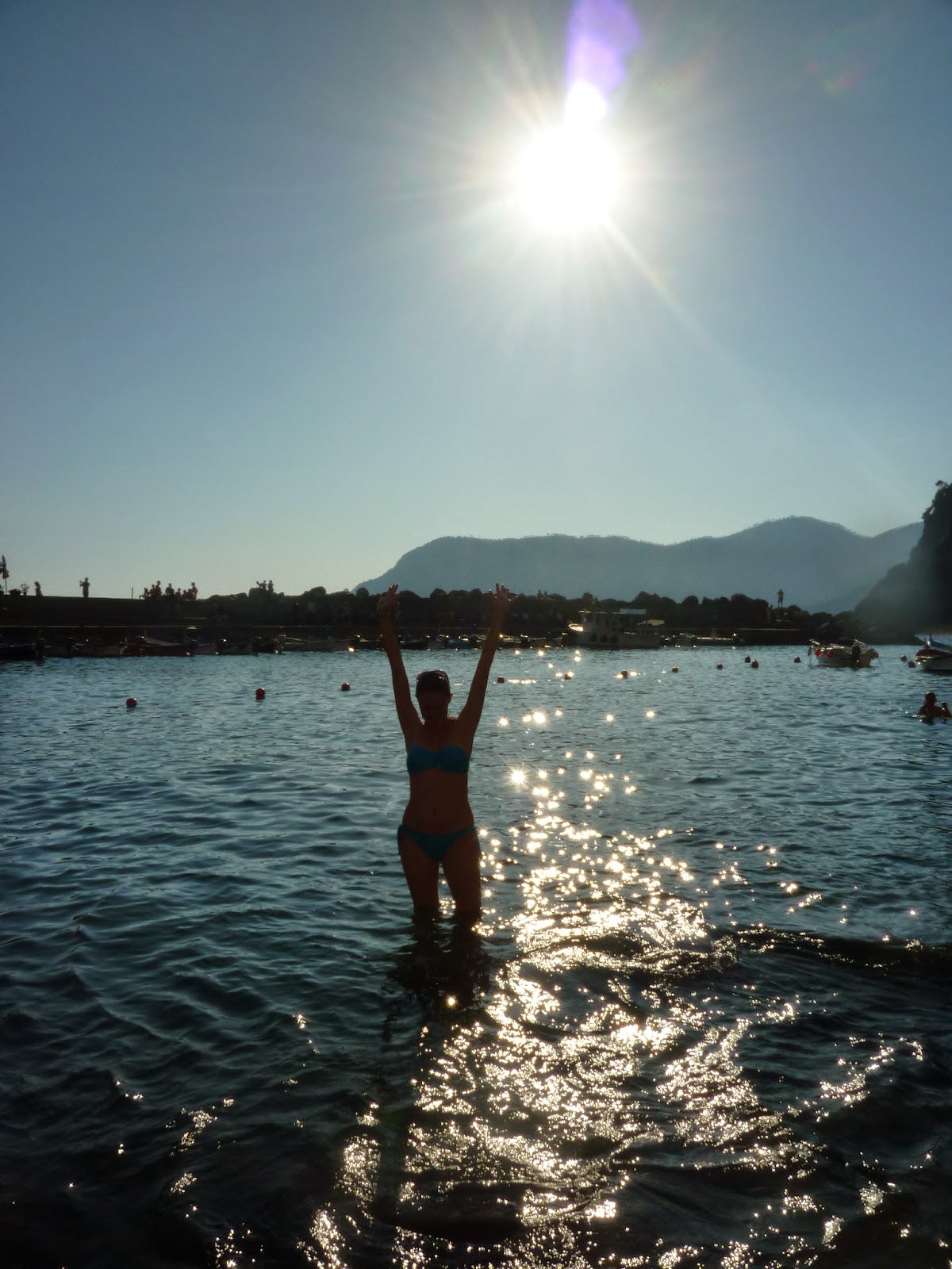 Swimming in Vernazza