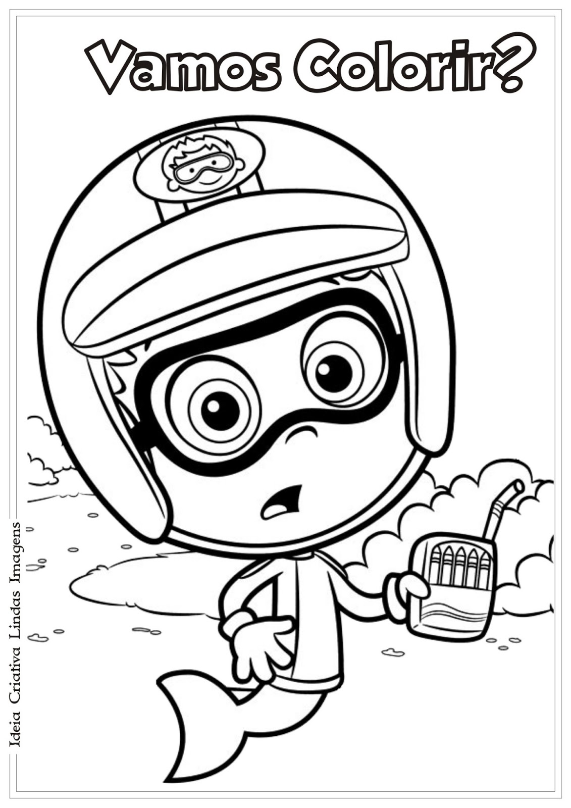 halloween bubble guppies coloring pages - photo #44
