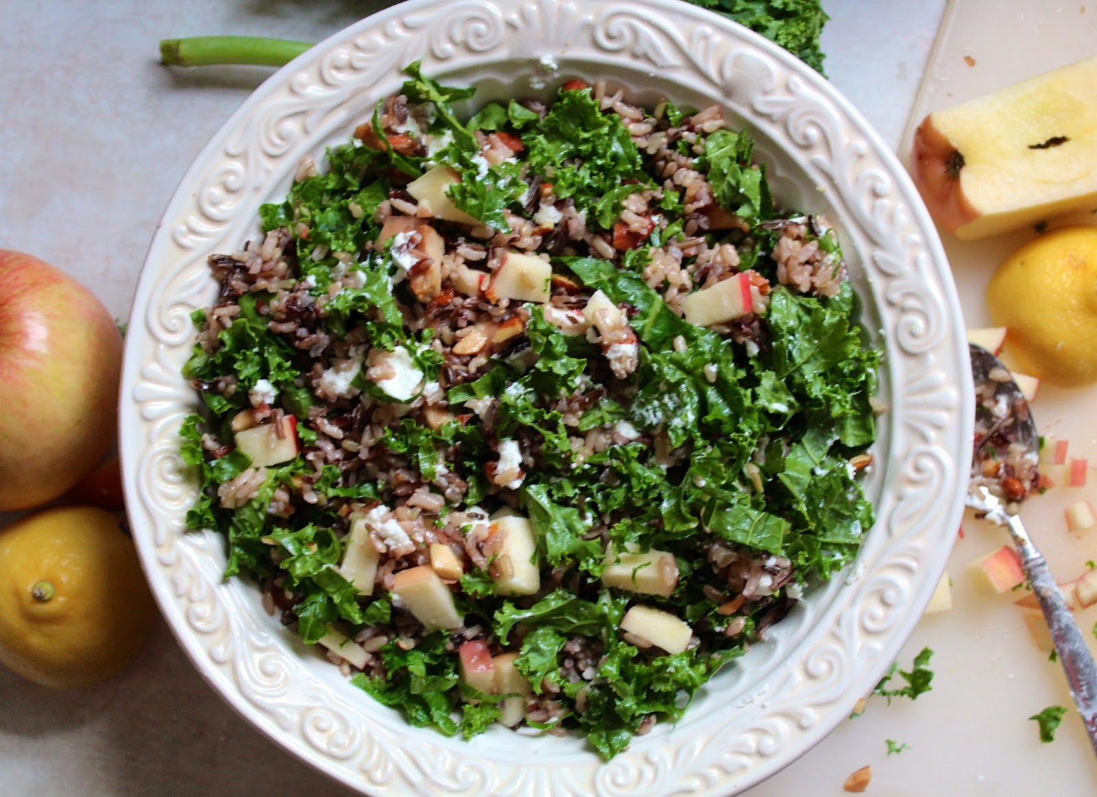Cubbys Copycat Wild Rice & Kale Salad The Lavender Apple