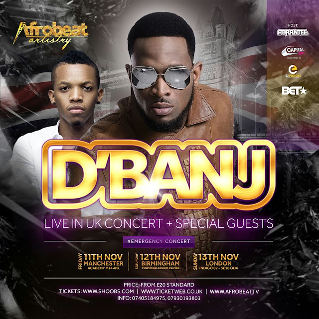 D'BANJ ANNOUCES BIGGEST UK HEADLINE TOUR