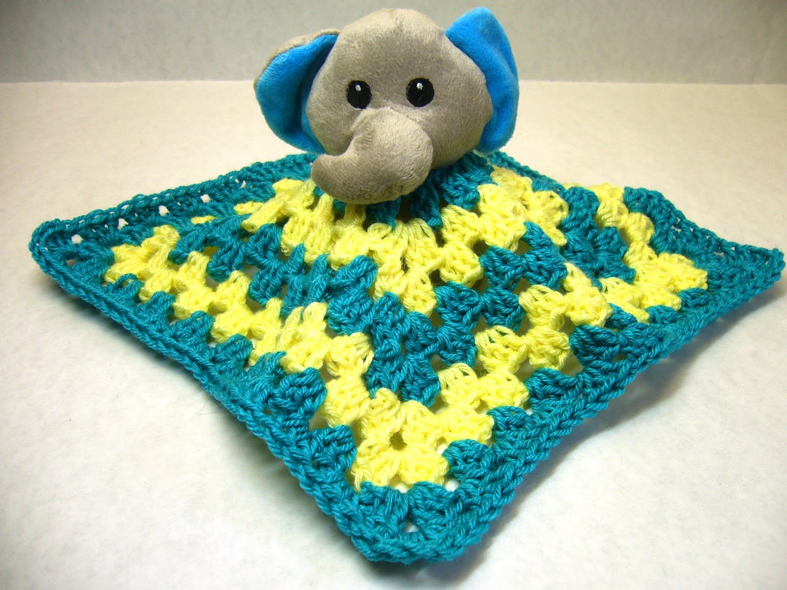 Simply Shoeboxes: DIY Crochet Granny Square Lovey and Purchased Stuffed  Animal Combo