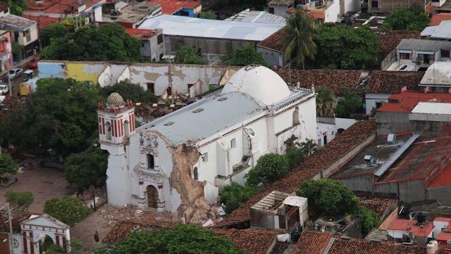 Dañaron sismos 357 templos en Oaxaca