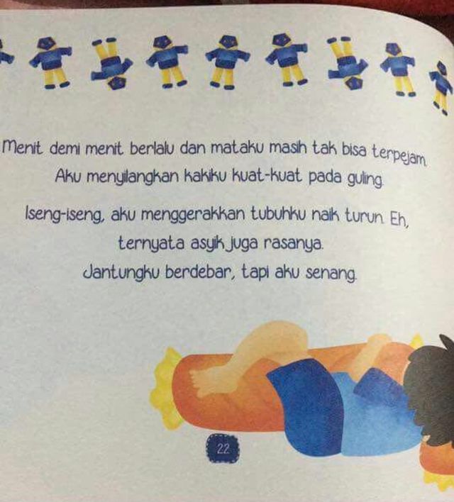 HEBOH BUKU "AKU BERANI TIDUR SENDIRI" YANG BAHAYAKAN ANAK, LIHAT HAL 22