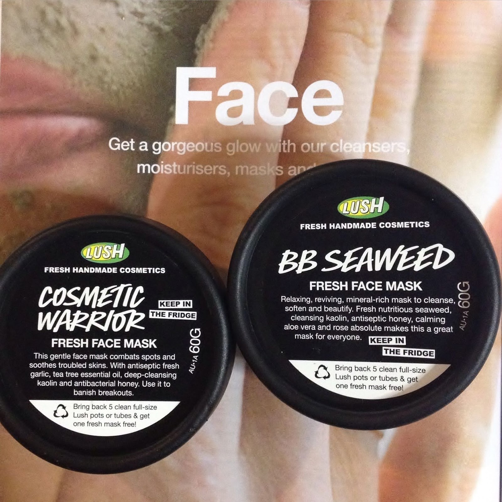 Max The Unicorn LUSH Fresh Face Masks Cosmetic Warrior & BB Seaweed!*
