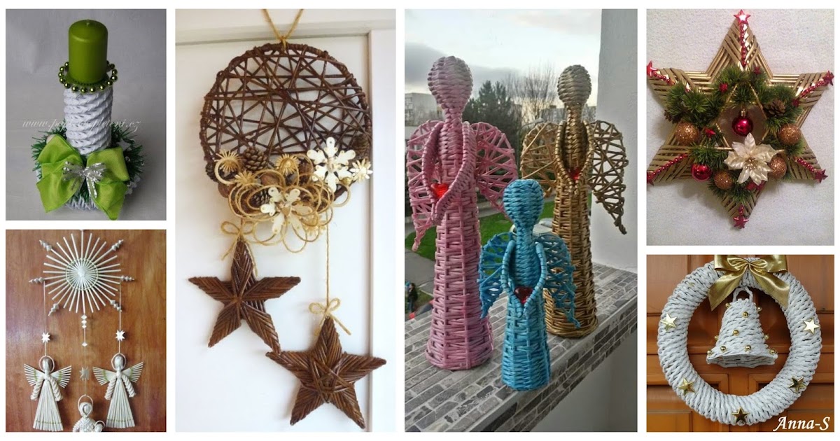 Haz lindos 13 adornos navideños papel periódico ~