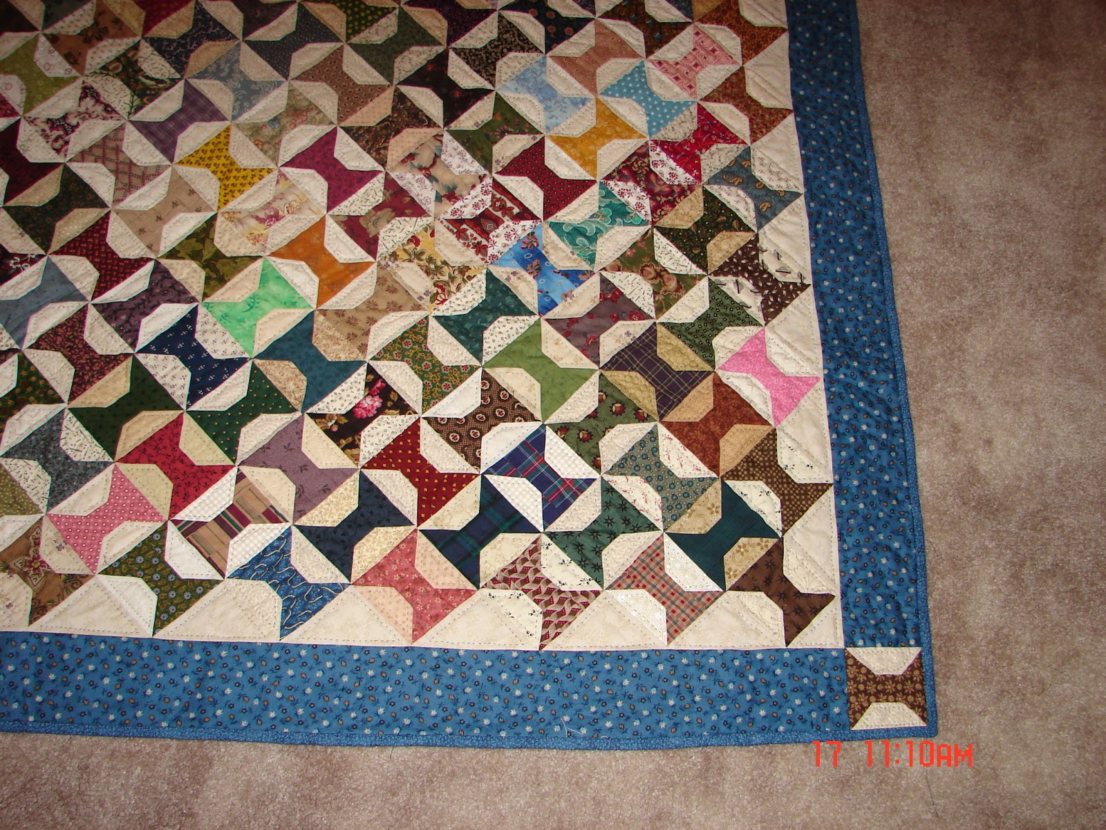 JulieKQuilts Leaders and Enders Spool quilt!