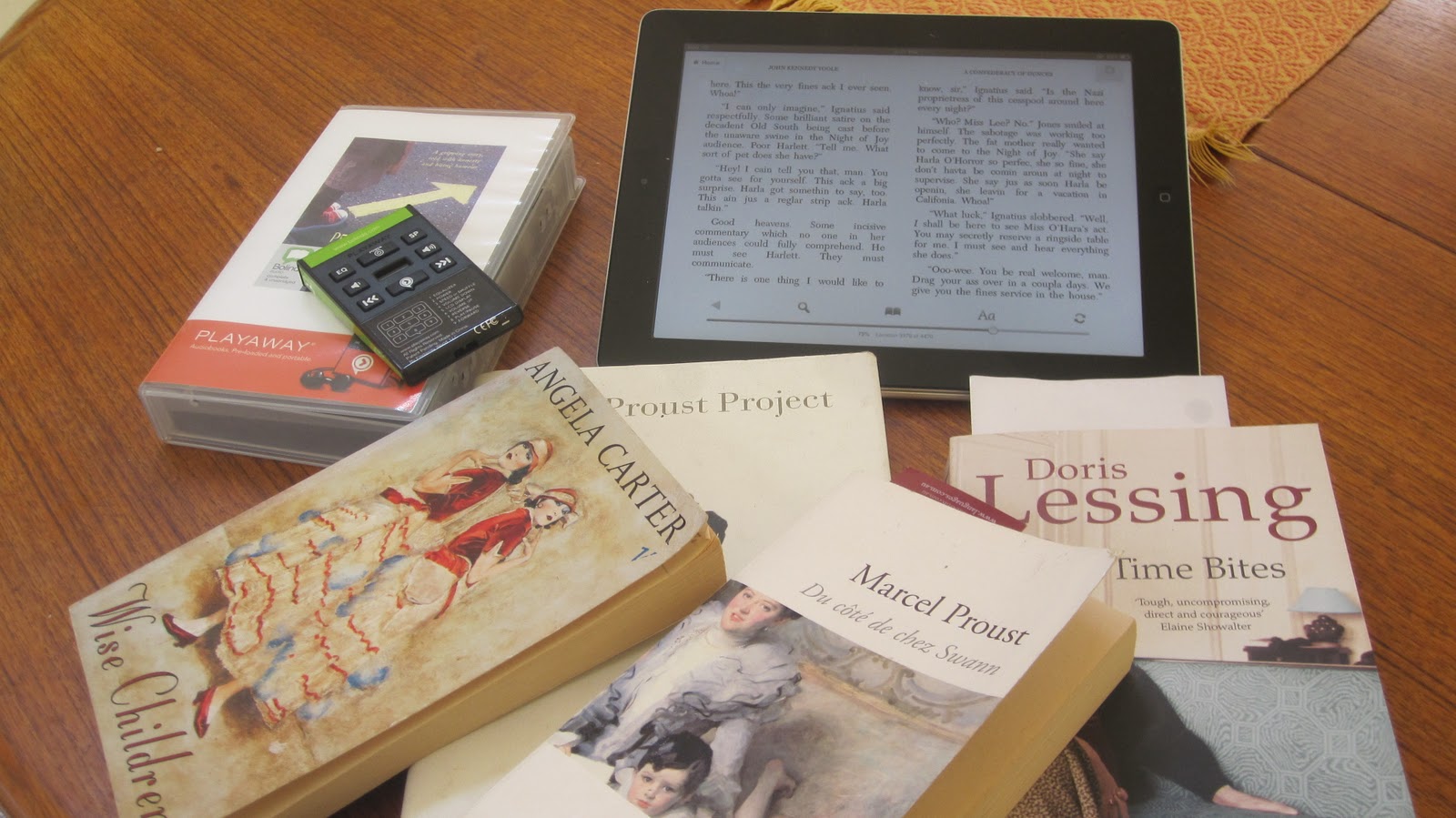 author journal: iPads, iPods, Playaways & old fashioned books: What I'm