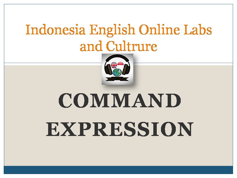 Sirawang Com Command Expresion Membentuk Kalimat Perintah
