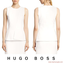  Queen Letizia Style - HUGO BOSS Dress and MANGO Clutch Bag