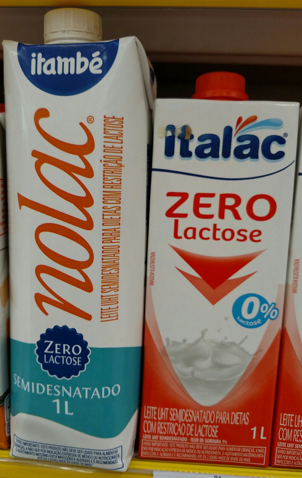 Celíacos Brasil LEITE SEM LACTOSE NOVOS Celíacos Brasil LEITE SEM LACTOSE NOVOS