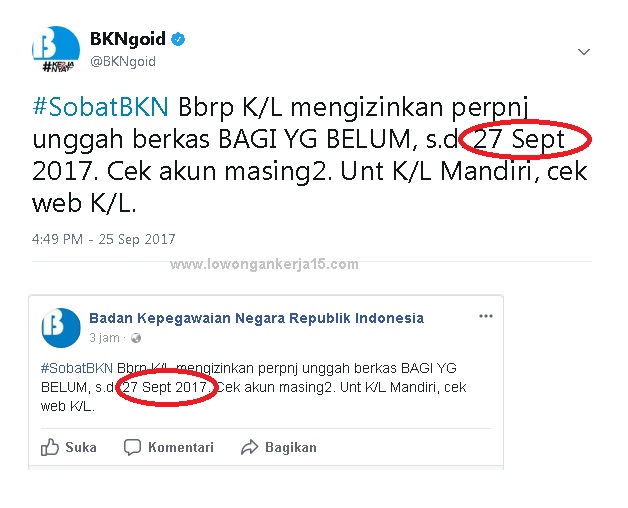 Perpanjangan Pendaftaran CPNS 2017 Perpanjangan Pendaftaran CPNS 2017
