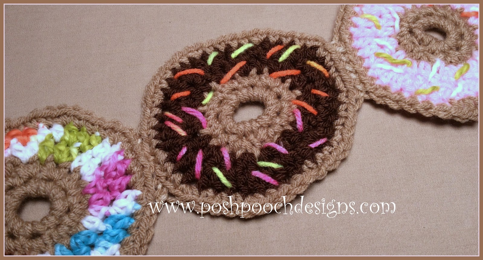 Posh Pooch Designs Sprinkle Donut Scarf Crochet Pattern Posh Pooch