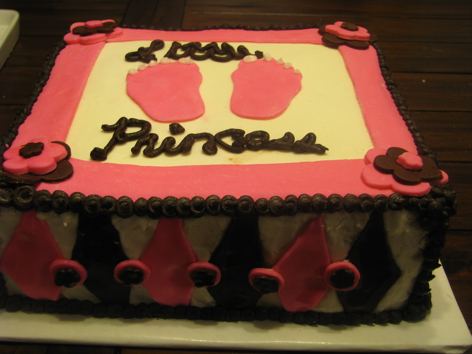 Cakes by Erine Footprint Shower Cake