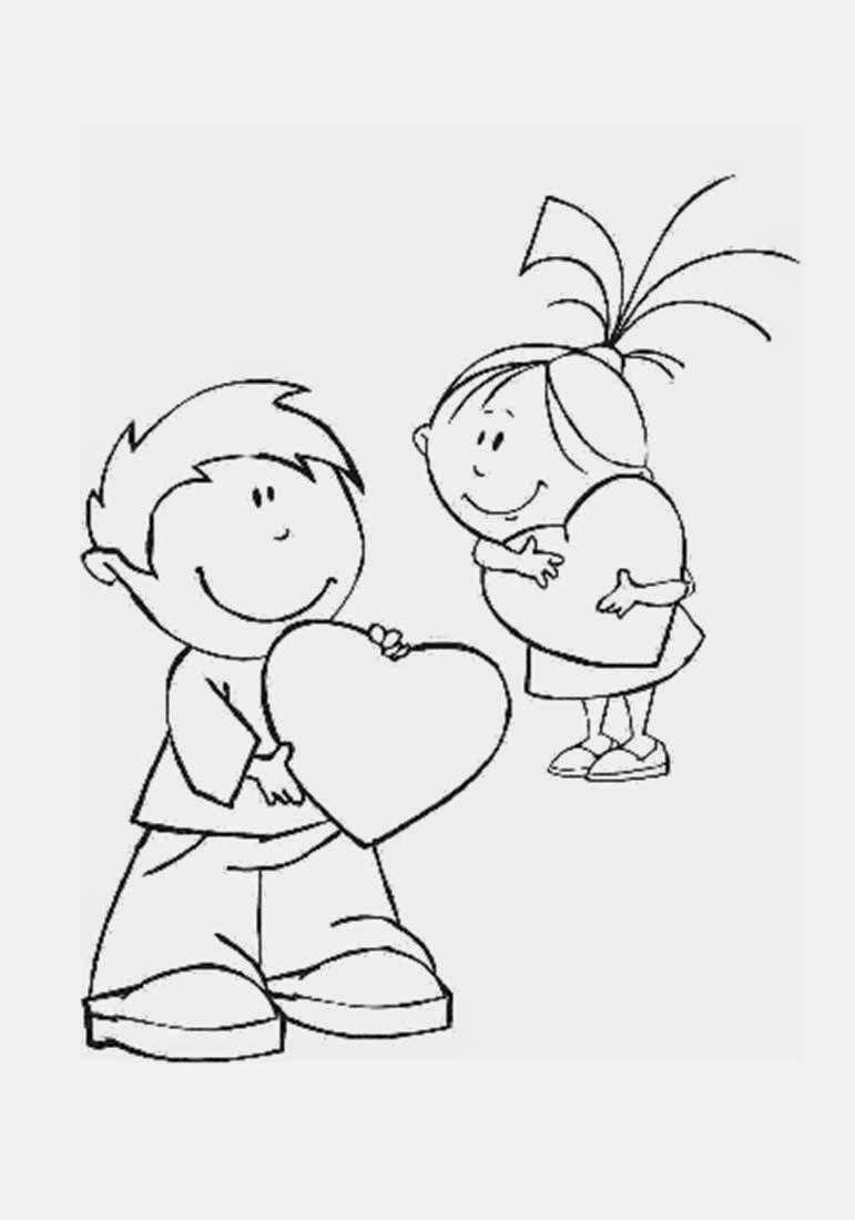 Dibujos de San Valentin para Colorear, parte 5 - IMÁGENES PARA WHATSAPP