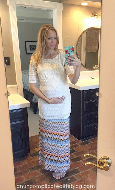 Papermoon #maxi skirt and Collective Concepts #maternity top