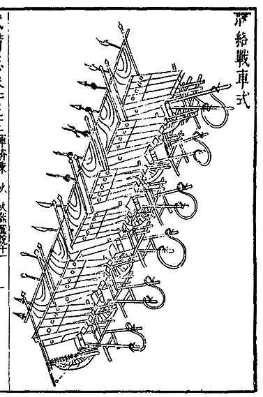 Ming Dynasty Rocket Cart Wall