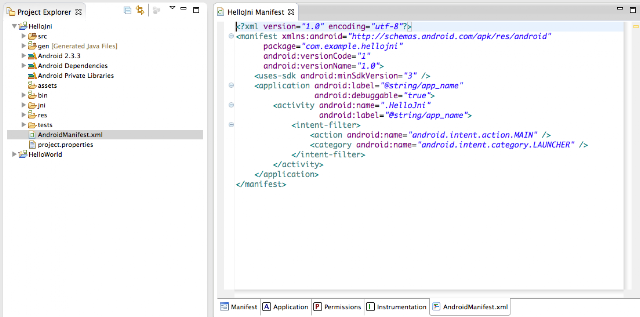 Android Code Zen: Hello World : Android NDK : Eclipse