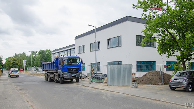 Budowa przy ulicy Łomżyńskiej w Bydgoszczy