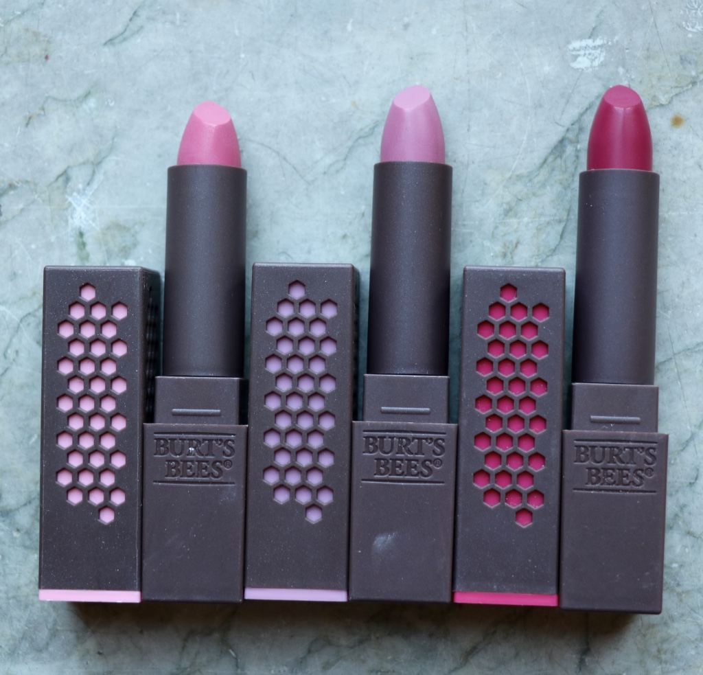 Classy on the Run Burt's Bees Lipstick Tulip Tide, Iced Iris