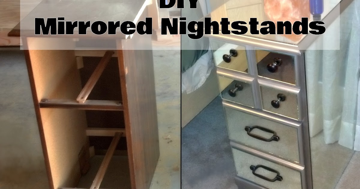 Fix Lovely DIY Mirrored Nightstands