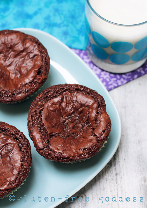 Gluten Free Goddess Recipes GlutenFree Fudgy Brownie Cupcakes