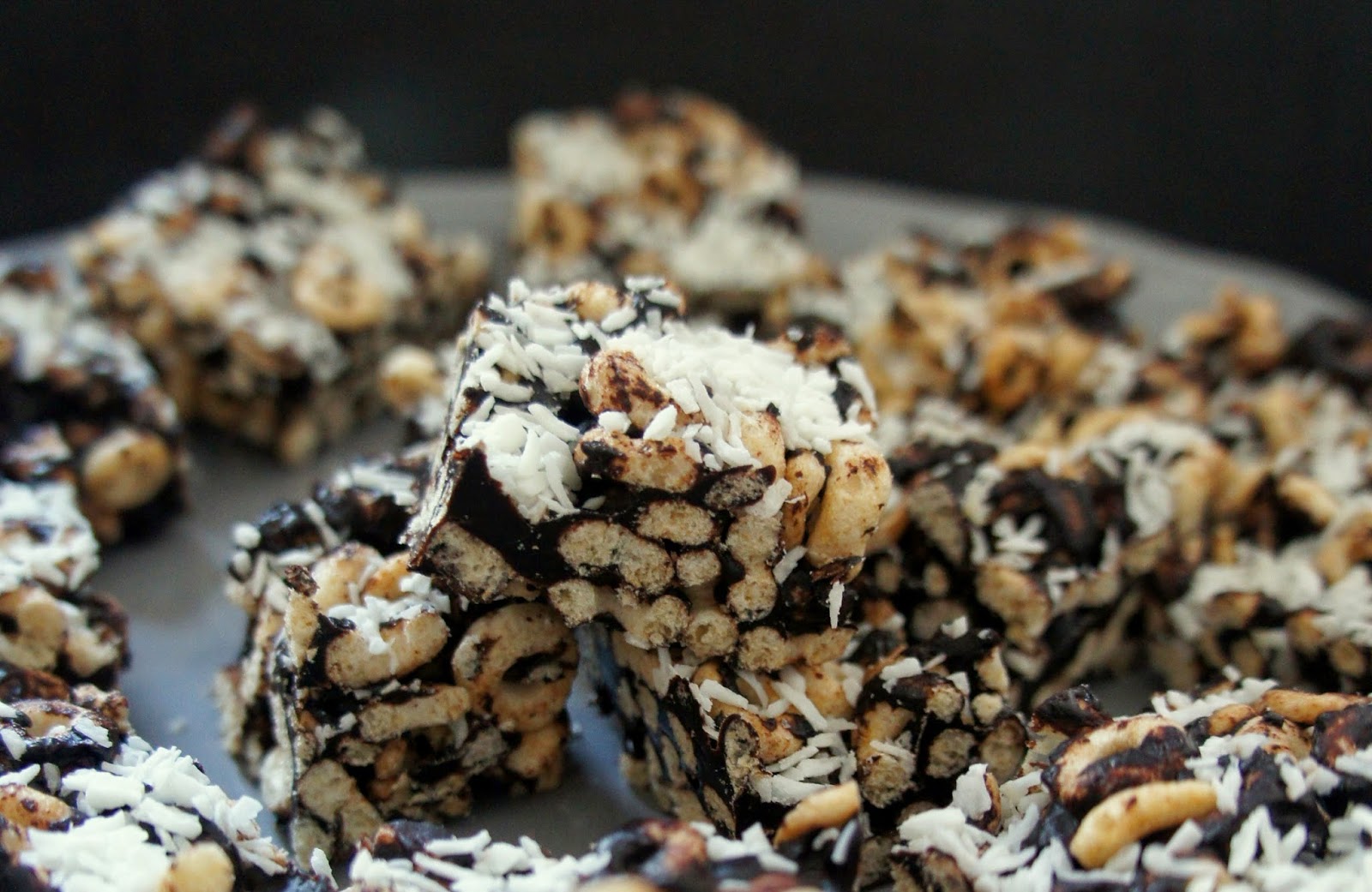 Bitesized thoughts Vegan Cheerio chocolate crackles with coconut