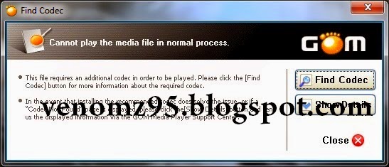 Cara Mengatasi Find Codec Pada GOM Player 100% Work Cannot play the media file in the normal process