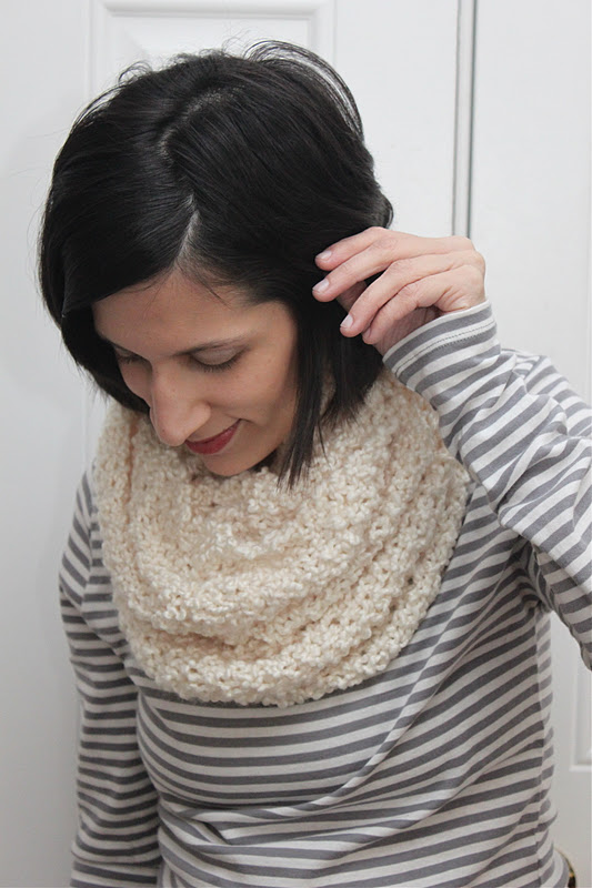 The Runaround Knit Cowl Free Pattern Smashed Peas Carrots
