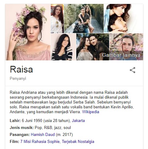 16 Fakta Menarik Raisa Andriana Seorang Penyanyi Cantik Dan Primadona Indonesia