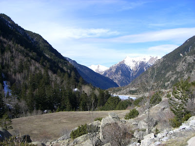 Landscape in Aigüestortes National Park in Catalonia